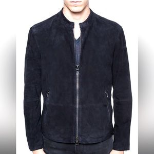 John Varvatos Suede Band Collar Jacket EU 52